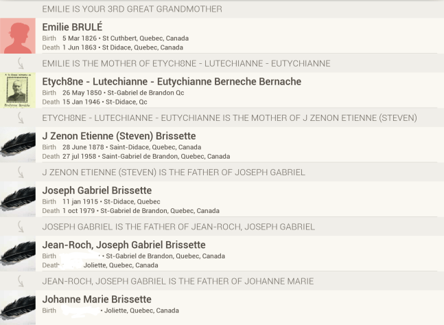 Bernaiche ascendance